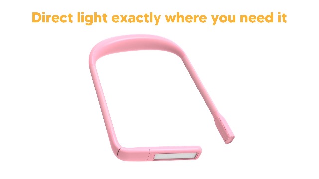 Image of Back to School Gifts Reading Light: 3 Colors Rectangular Floodlight & Round Spotlight Neck Light for Reading Knitting Crochet, Book Light College Dorm Room Essentials Book Lovers Gifts for Teen Girls