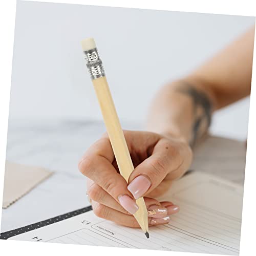 Nusitou 50Pcs Mini Short Pencil Triangle Pencils Kids Erasers Kids Pencils Kids Writing Pencils Wooden Kids Pencil Short Small Pencils Students Drawing Pencils Short Pencils Shorts Pencils #TOP3