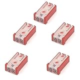 5 pcs Slotted Automotive MCASE Mini Shaped Cartridge Fuse Kit, 50A, 32V