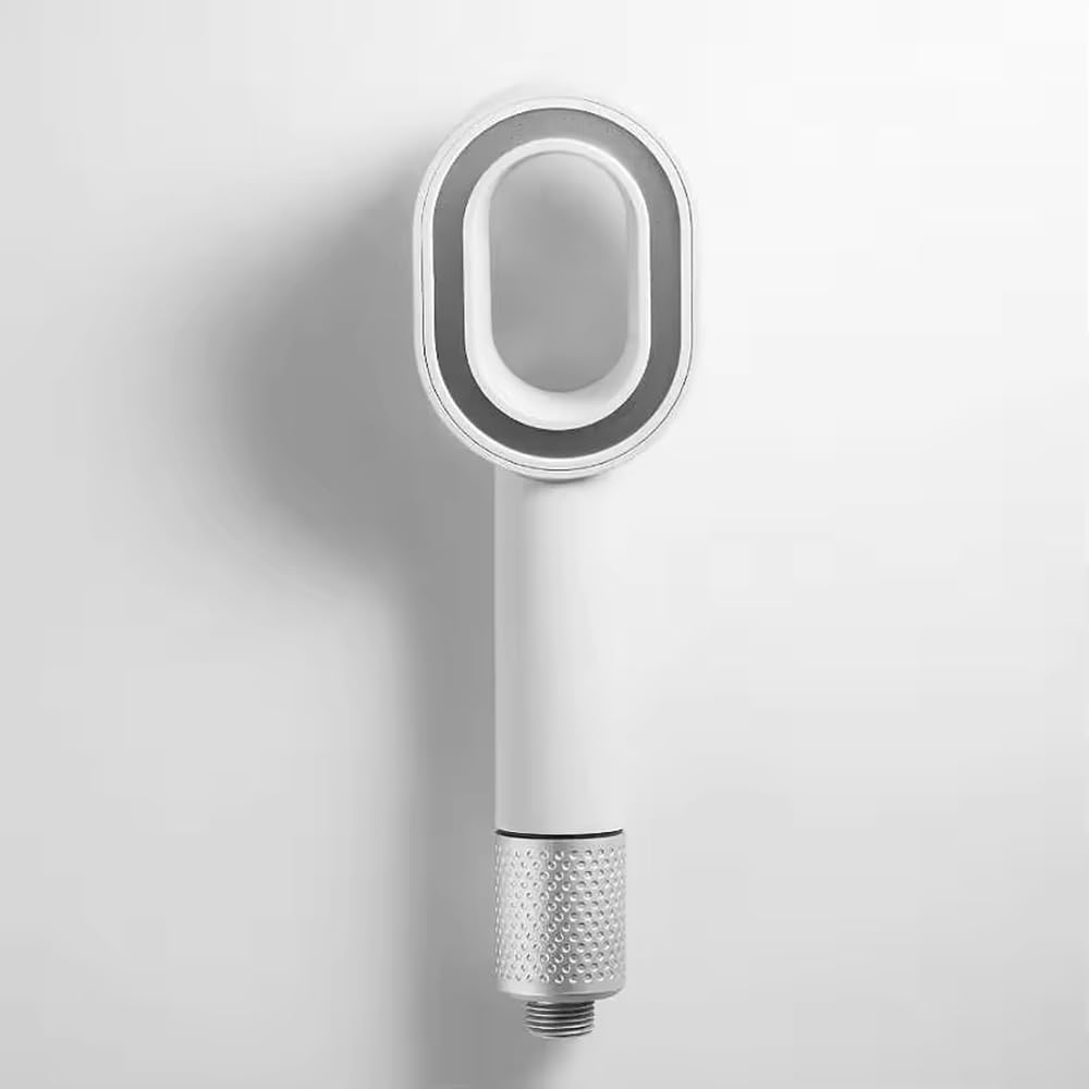 1 cabezal de ducha filtrado, alcachofa de ducha portátil con filtro, cabezal de ducha de alta presión para agua dura, elimina el cloro y la purificación del agua, accesorios de baño (blanco)