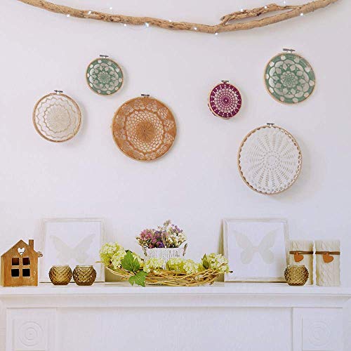 image for Caydo 7 Pieces 7 Sizes Embroidery Hoops Set 4 inch to 12 inch Circle C