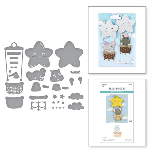 Pochoirs gravés Swinging Among The Stars scrapbooking et gaufrage