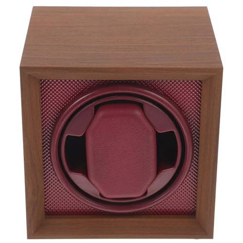 Caja giratoria para reloj de madera de nogal vintage con motor silencioso ifundom