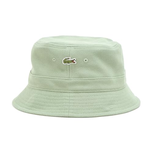 Lacoste レディース ラコステ ユニ オーガニックコットン バケットハット, タイム, X-Small-Small