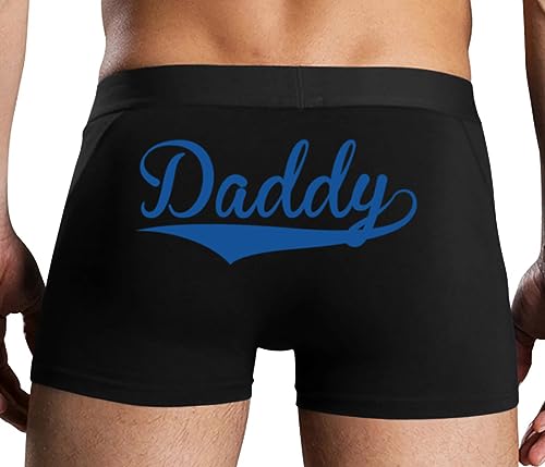 Knaughty Knickers Daddy DDLG Age Role Play Fun Kitten Gay Bi Straight Mens Black Trunk Boxer Briefs