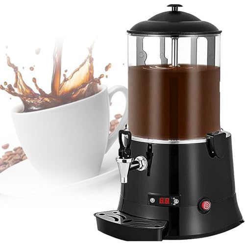 ERoomQ Commercial Hot Chocolate Maker,Chocolate Dispenser Warmers,Electric Melting Machine W/Stirring Function,Adjustable Temperature (10L)