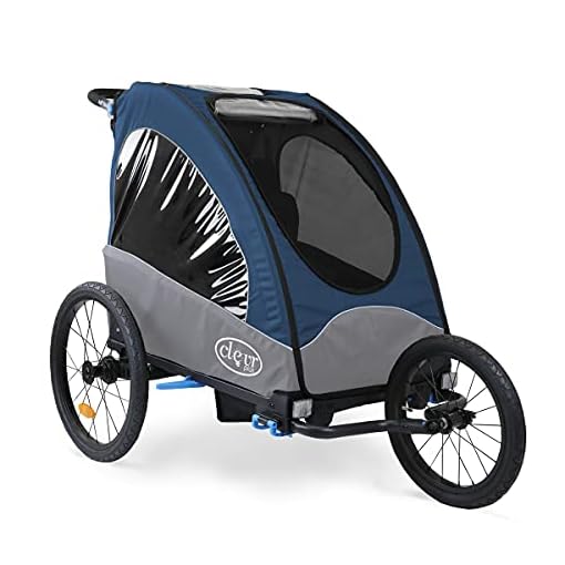 ClevrPlus Venturer 3in1 Double 2 Seat Bicycle Bike Trailer Jogger