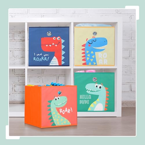 Boîte de rangement pliable 30x30 cm avec motifs dessins colorés