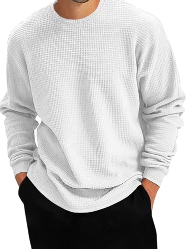 Image of Noble Monk Men's Round Neck T Shirt |Full Sleeves |Solid Pattern | Casual T-Shirt for Men