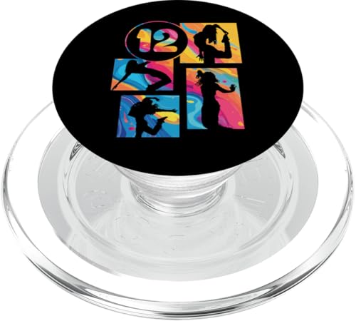 PopGrip pour MagSafe Évite les Chutes - Spécial Fille 12 Ans Danseuse Breakdance