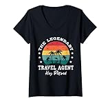 Photo Gallery legendary retired travel agent maglietta con collo a v Photo Gallery legendary retired travel agent maglietta con collo a v