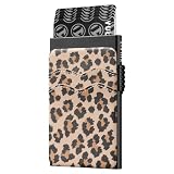 VULKIT Leopard Slim Wallet