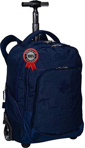 Mochila Carrinho 2 em 1 Sestini Rolling Crinkle Azul