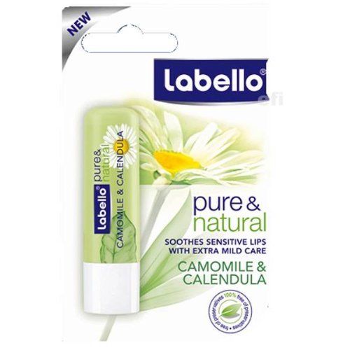 Labello Pure & Natural Camomile & Calendula Lip Balm-4.8 g