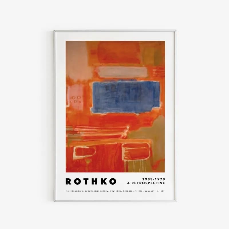 Affiche exposition Mark Rothko pour habiller un mur vide peinture dégradé coloré toile