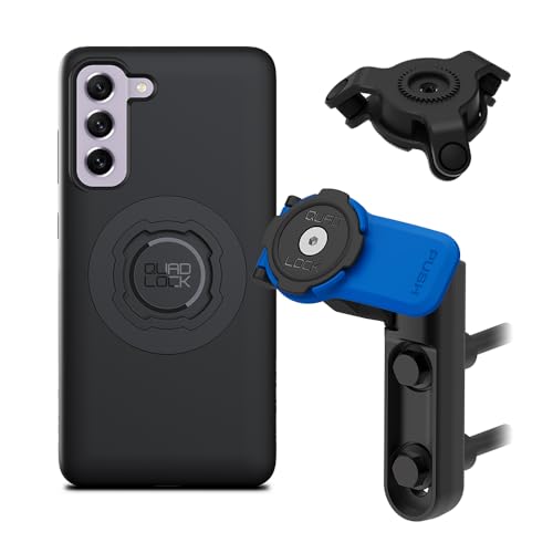 Image of Quad Lock Brake /Clutch Motorcycle Phone Mount with Vibration Dampener and MAG Phone Case for Galaxy S21 FE