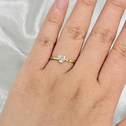 Kokoma Heart-Shaped CZ Promise Ring 925 Sterling Silver Love Heart Wedding Band Stacking Rings Eternity Engagement Rings Elegant Jewelry for Women2