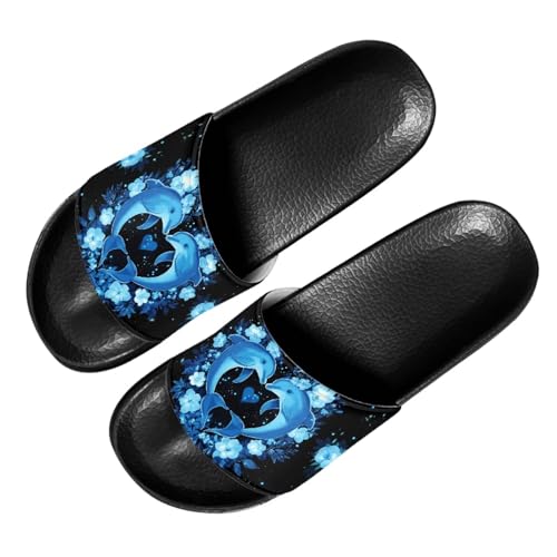Image of Footwear for Mens Open Toe Athletic Sandals Anti-Slip Sole Slide Sandals Pillow House Flat Shoes Comfortable Slip On Slippers for Indoor & Outdoor