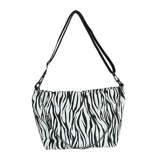 VALICLUD Una Barra De Hombro Bolsos Cruzados Carteras y Bolsos Con Estampado De Cebra Monedero Con Estampado De Cebra Bolso De Mano Con Estampado De Cebra Lienzo Bolso De Las Niñas Animal