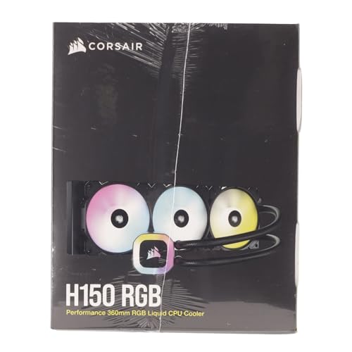 Water Cooler Corsair H150 RGB 360mm Radiator, Preto - CW-9060054-WW