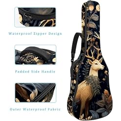 JRHEJTFZ Housse pour guitare acoustique de 1,9 cm d’épaisseur – Imperméable – Durable et élégant – Motif cerf de dessin animé, Multicolore 5., 42.9×16.9×4.7 in, Motif imprimé tendance - Les Beatles, Paul McCartney, John Lennon, RIngo Starr, George Harrison JRHEJTFZ Housse pour guitare acoustique de 1,9 cm d'épaisseur - Imperméable - Durable et élégant - Motif cerf de dessin animé, Multicolore 5., 42.9x16.9x4.7 in, Motif imprimé tendance – Image 4