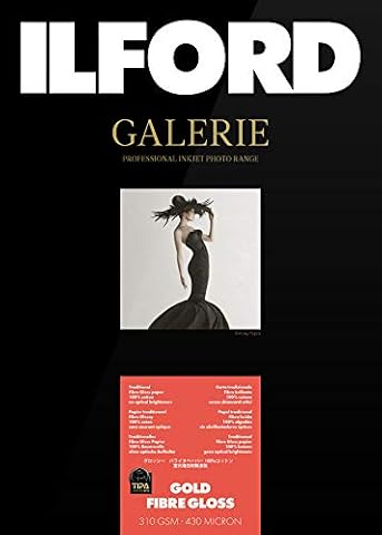 Ilford Galerie Gold Fibre Gloss GA6961130180 Papier Fotograficzny, Biały, 13x18cm