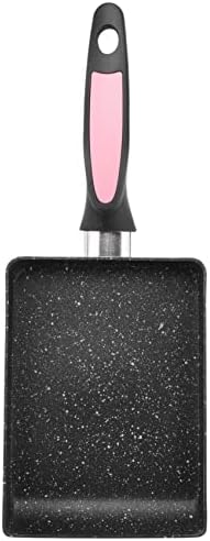 Dciustfhe Tamagoyaki Pan Japanese Omelette Pan, Egg Pan with Non-Stick Coating for Making Omelettes or Crepes (Pink)