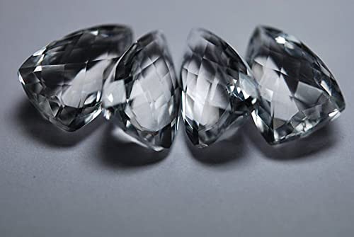 Quartz naturel cristal de roche briolettes 20mm, la clarté pure de l'esprit