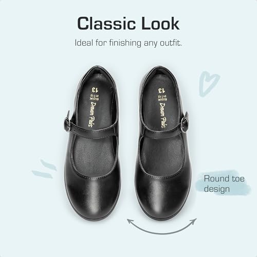 DREAM PAIRS Girls Mary Jane Flats School Uniform Dress Shoes3