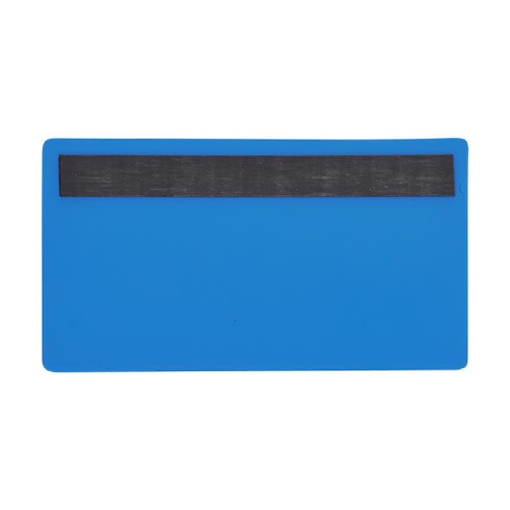 Etikettentaschen - magnetisch, 160 x 75 mm, blau,mit 1 Magnetstreifen, 25 Stück