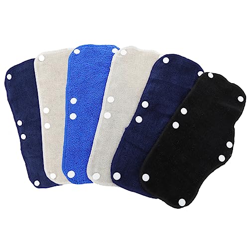 Wakauto 6Pcs Unisex Towel Cloth Sweatband Moisture Wicking Skid Headbands for Boys Comfortable Hair Pull Sweatproof Belt