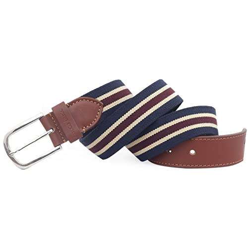 Image of Bacca Bucci Mens Fabric Comfort Stretch Casual Belts