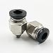 M5 PT Male Push In Joint Pneumatic Connector Quick Fittings Thread Dia. 6mm for Industry Automatic 10Pcs