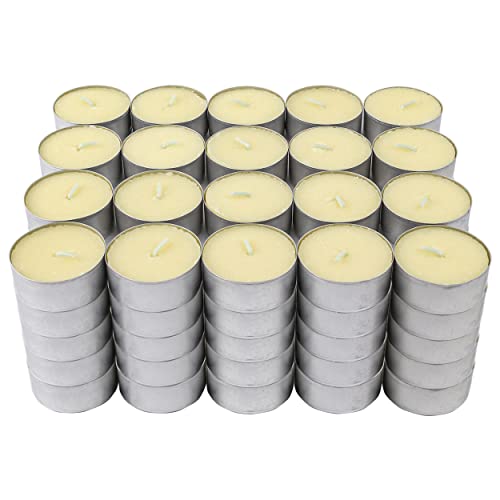 Velas de Té Aromáticas Velas perfumadas - Vainilla, Pack 100 Velas