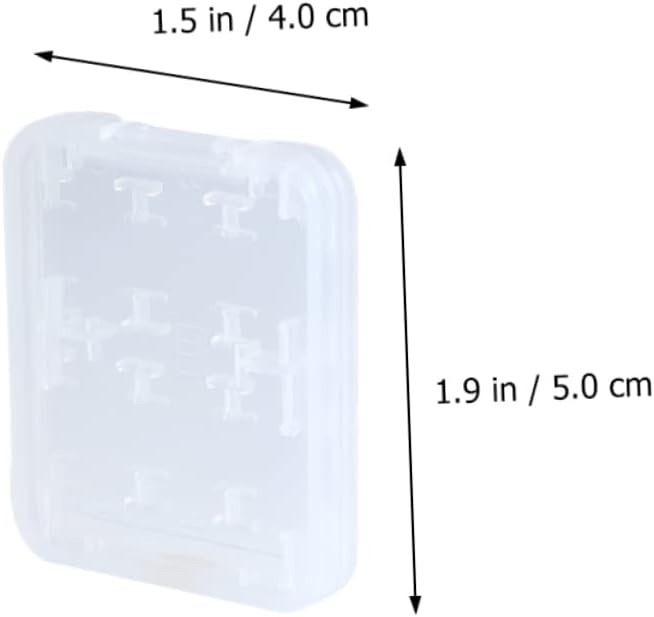 MERRYHAPY Memory Card Case Box 20pcs Card Holder for Memory Storage Box Water and