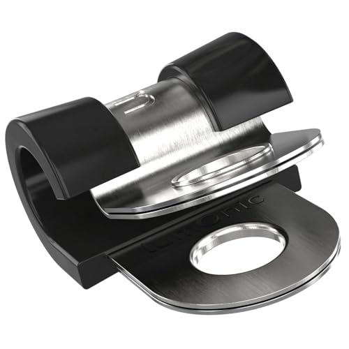 Lumonic 5x Abrazaderas de tubo 5mm con inserto de goma I Abrazaderas de cable para atornillar I Abrazadera de manguera 5mm, Abrazadera de fijación 5mm, Soporte de tubo