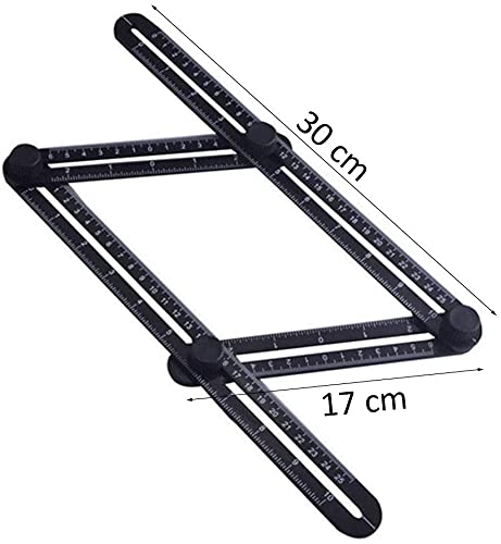 Règle multi-angle pliable RJJ en plastique pour mesures - 2