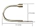 Yeexue Curtain Holdback U Arm Hook Metal Drape Tieback (One Pair, Silvery)