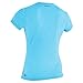 O'Neill Women’s Hybrid Short Sleeve Sun Shirt, UPF 50+ Sun Protection, Rash Prevention for Surfing and All Water Activities, Turquoise, X-Small
