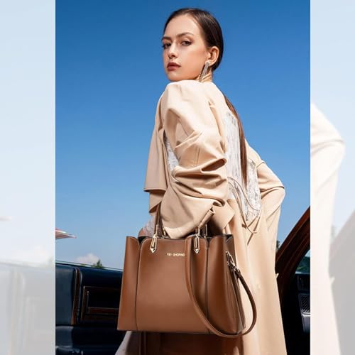 Sac à Main Femme en Cuir PU Burgundy avec Trois Compartiments - 3