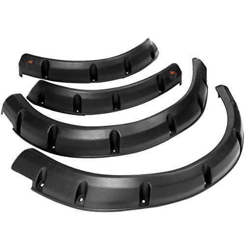 10L0L Golf Cart Front Rear Fender Flares for EZGO RXV 2008-2015, with Metal Hardware, Set of 4