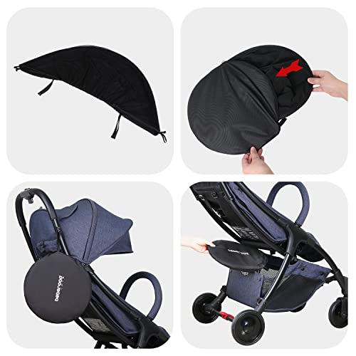 Beberoad Love Mosquito Net And Sunshade For Stroller Sun Protection Baby Mosquito Net Bug Insect Mesh Net Netting Mesh Cover For Infant Car Seat Stroller/Bassinets/Cradles With Storage Bag #TOP5