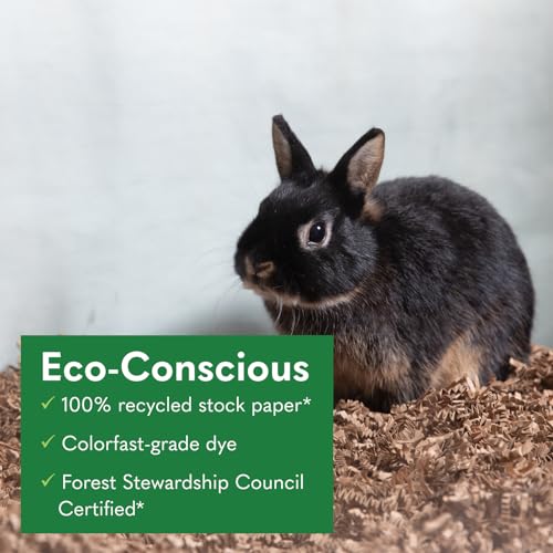 ECO BEDDING FiberCore, Dust Free Paper Bedding for Small Pets and Birds, 10 lb. Natural (expands to 250L)