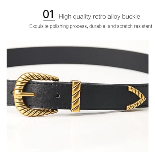 Cowgirl Waist Chain Casual Buckle Vintage Waist Ceinture Skinny Lady Belt Exquisite Simple Easy Buckle4