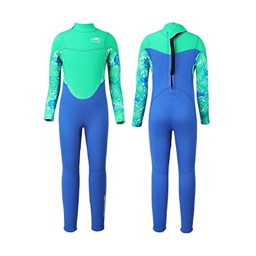 Gogokids Neoprenanzug Kinder - 2.5mm Neopren Tauchanzug, UV 50+ Sonnenschutz, Ultrastretch, Back Reißverschluss - Ideal für Schwimmen, Surfen, Wassersport