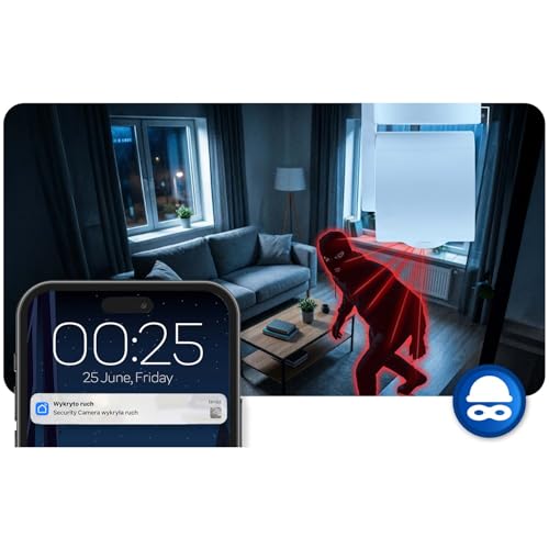 Berdsen Kamera IP WiFi 3 MP Obrotowa – Niania Elektroniczna Tuya – Monitoring Domu – Przycisk Połączenia, Obrót 350°/135
