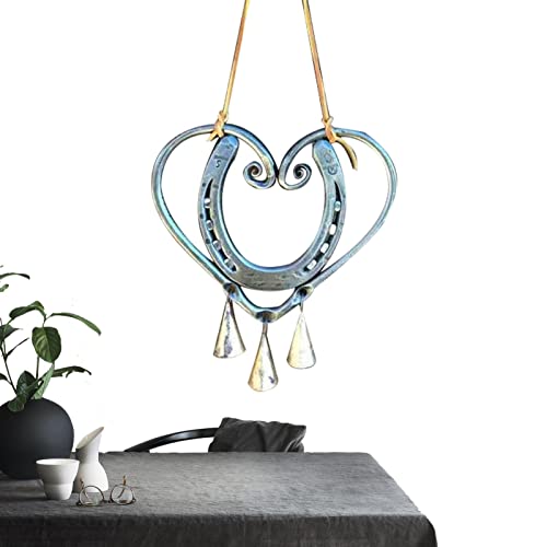 Luckylove - Carillón de viento con clavos de acero, carillón de viento de cobre retro para regalo del día de San Valentín, vacaciones, conmemorativo