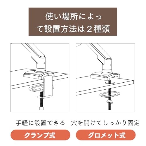 Qucover モニターアーム デュアル ディスプレイアーム の商品画像 6