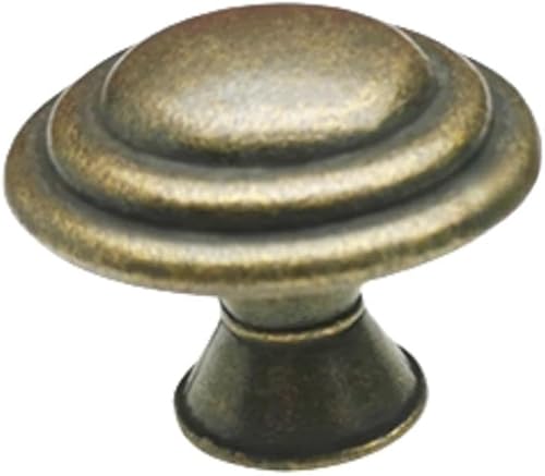 WenRan Pomo de bronce antiguo negro de 2 colores para cajón de un solo agujero, cascada redonda americana, accesorios de gabinete de aleación de disponible en Yaxa Peru