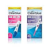 Clearblue Digital Ovulation Tests (20 Ovulation Tests) with Pregnancy Tests with Smart Countdown (3 Pregnancy Tests)